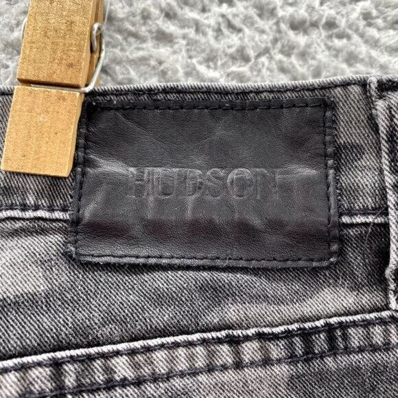 Hudson Jeans Mens 32 x 31* Gray Camo Sartor Slouchy Skinny Button Fly Denim Army - Picture 16 of 16